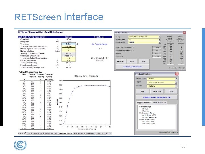 RETScreen Interface 33 3. 33 