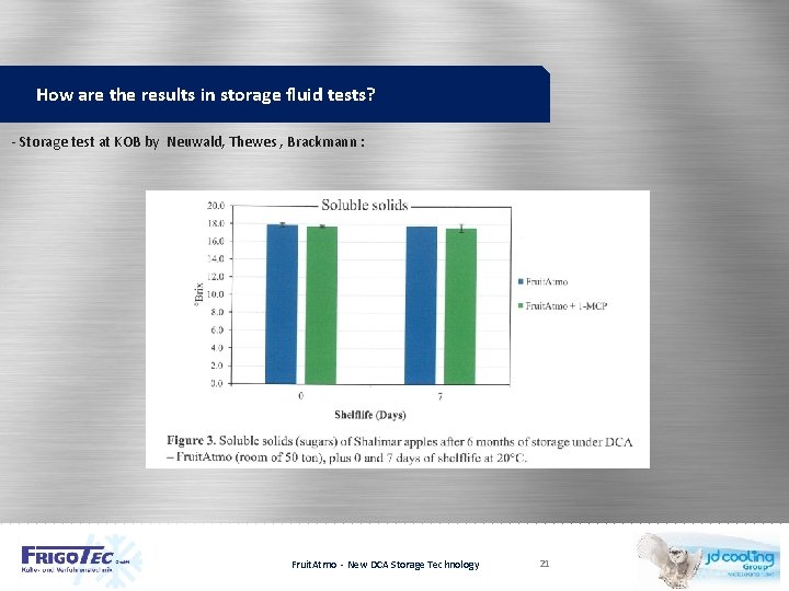 How are the results in storage fluid tests? - Storage test at KOB by