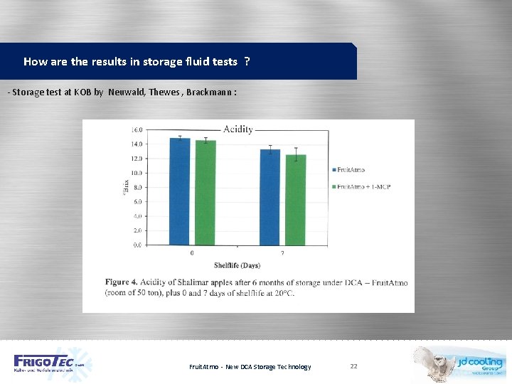 How are the results in storage fluid tests ? - Storage test at KOB