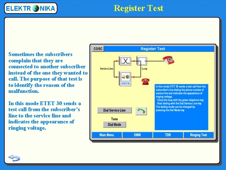 ELEKTR NIKA Sometimes the subscribers complain that they are connected to another subscriber instead