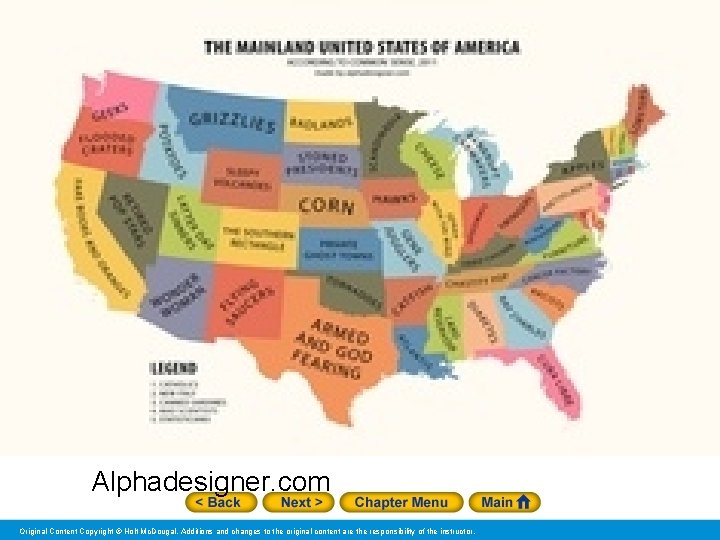 Racial and Ethnic Relations Alphadesigner. com Original Content Copyright © Holt Mc. Dougal. Additions