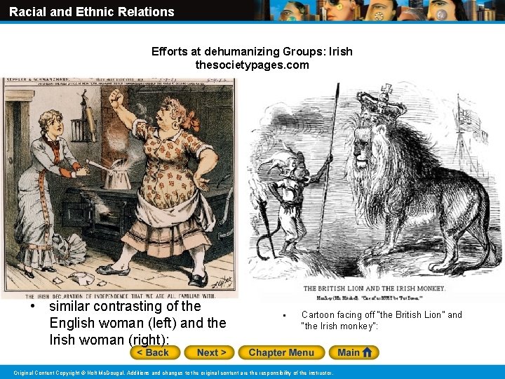 Racial and Ethnic Relations Efforts at dehumanizing Groups: Irish thesocietypages. com • similar contrasting