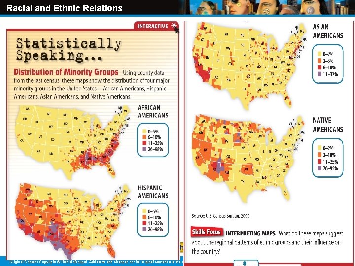 Racial and Ethnic Relations Original Content Copyright © Holt Mc. Dougal. Additions and changes