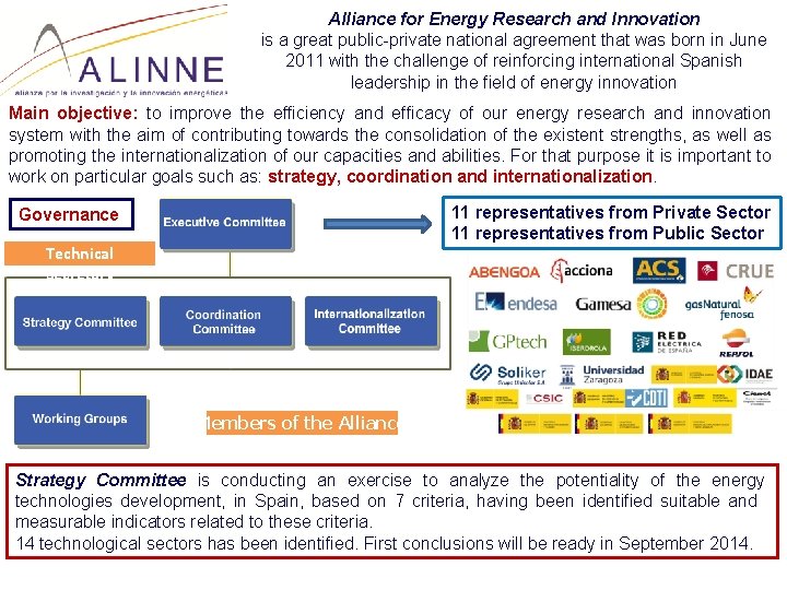 Alliance for Energy Research and Innovation is a great public-private national agreement that was