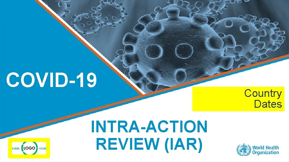 COVID-19 Country Dates INTRA-ACTION REVIEW (IAR) WORLD HEALTH ORGANIZATION – Country After Action COVID-19