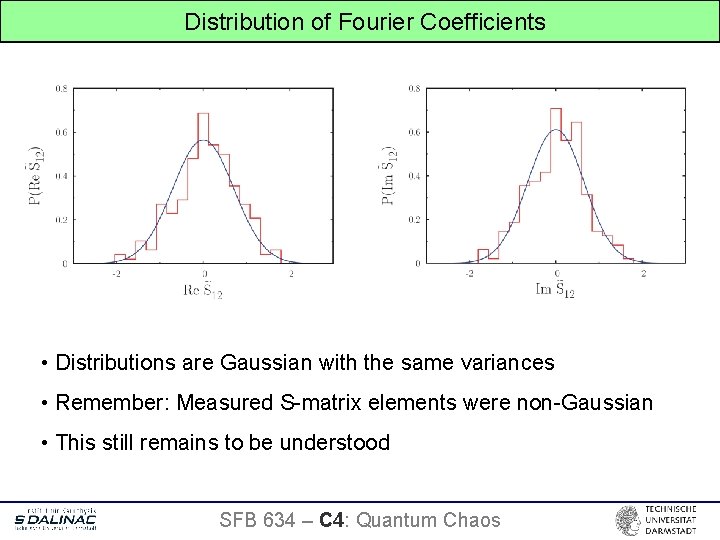 Distribution of Fourier Coefficients • Distributions are Gaussian with the same variances • Remember: