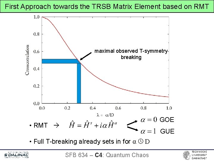 First Approach towards the TRSB Matrix Element based on RMT maximal observed T-symmetry breaking