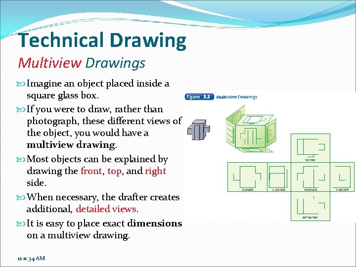 Technical Drawing Multiview Drawings Imagine an object placed inside a square glass box. If