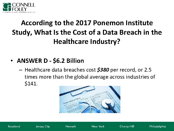 According to the 2017 Ponemon Institute Study, What Is the Cost of a Data