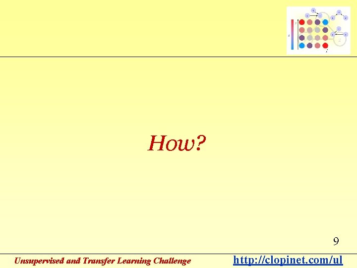 How? 9 Unsupervised and Transfer Learning Challenge http: //clopinet. com/ul 