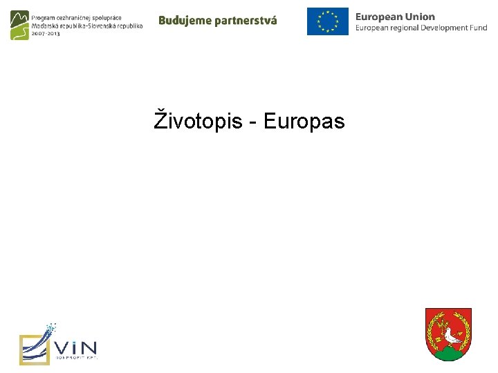 Životopis - Europas 