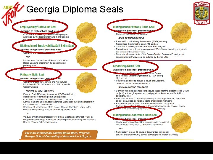 Georgia Diploma Seals 