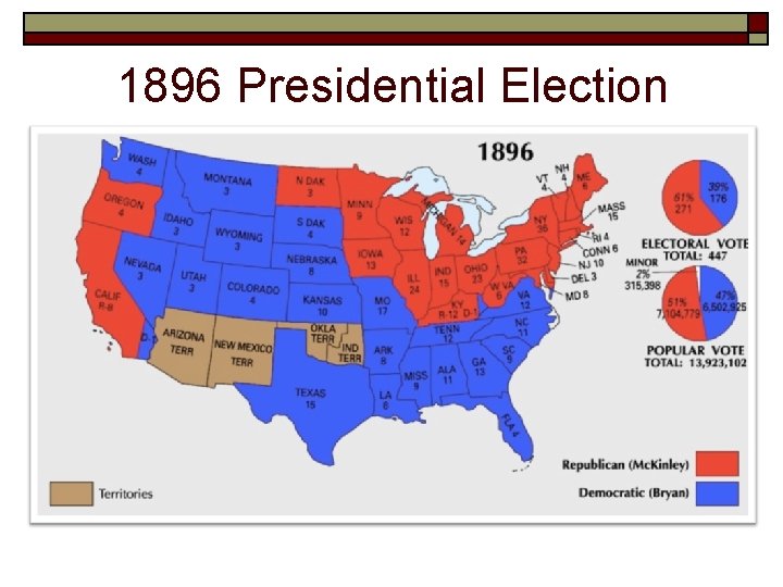 1896 Presidential Election 