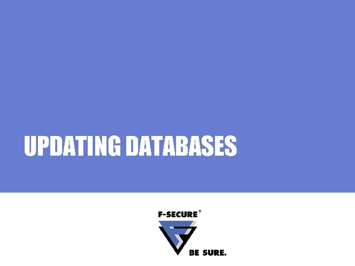 UPDATING DATABASES 