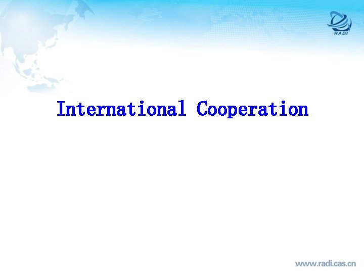 International Cooperation 