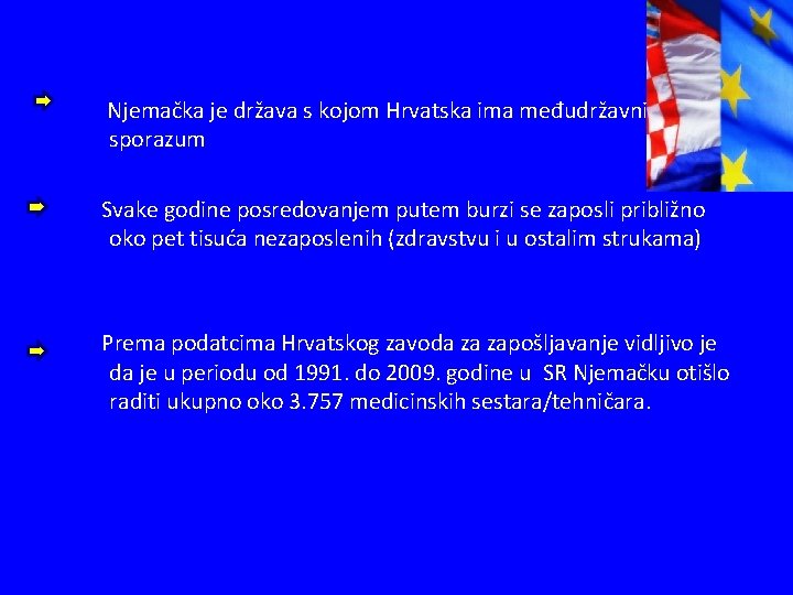  Njemačka je država s kojom Hrvatska ima međudržavni sporazum Svake godine posredovanjem putem