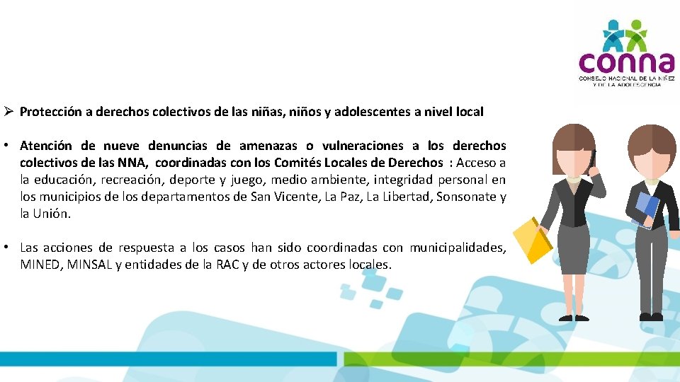  Protección a derechos colectivos de las niñas, niños y adolescentes a nivel local