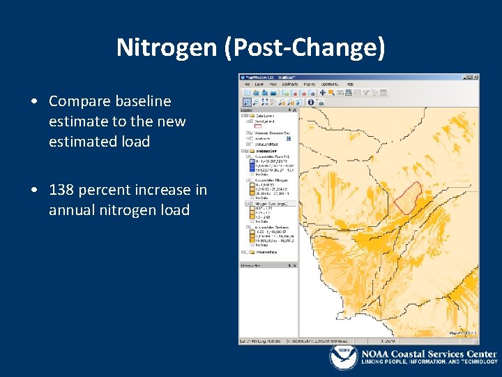 Nitrogen (Post-Change) • Compare baseline estimate to the new estimated load • 138 percent