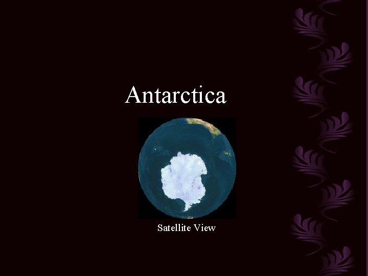 Antarctica Satellite View 