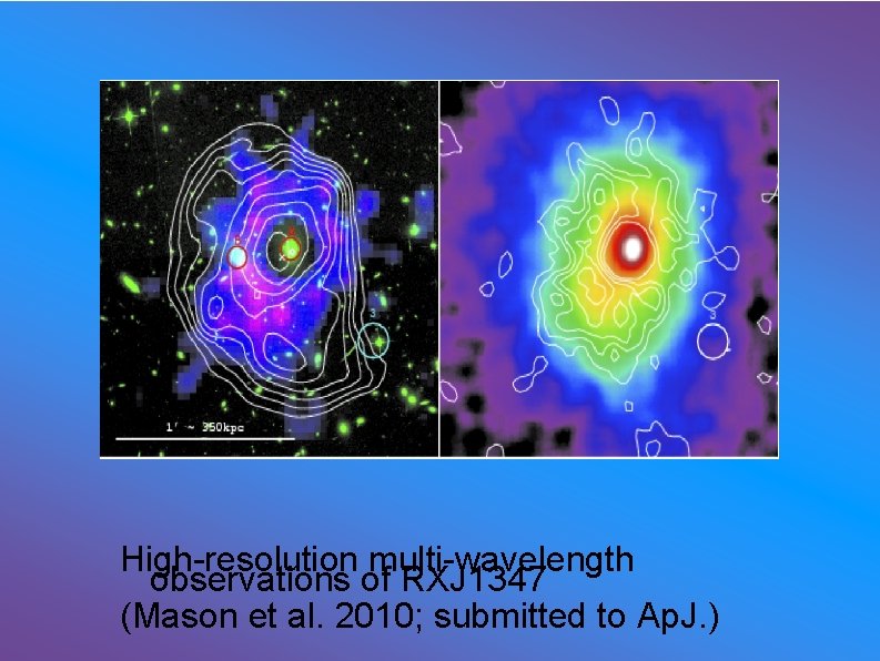 High-resolution multi-wavelength observations of RXJ 1347 (Mason et al. 2010; submitted to Ap. J.