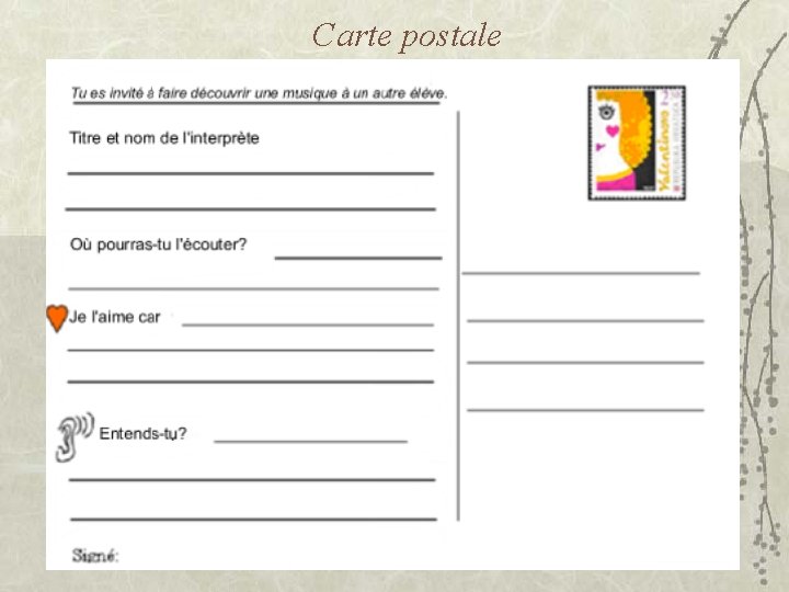 Carte postale 