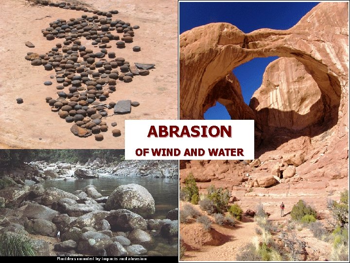 ABRASION OF WIND AND WATER 