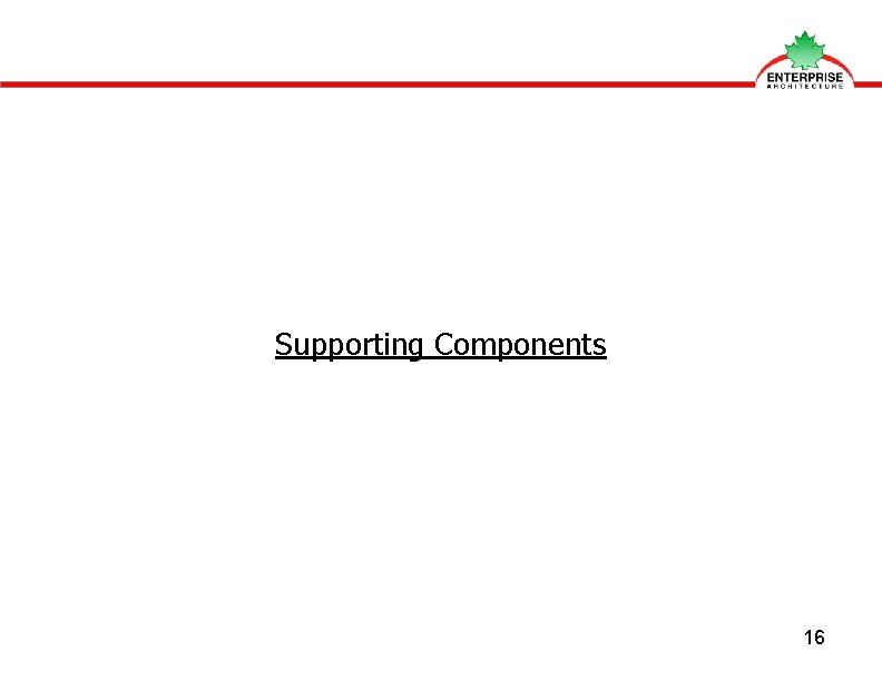 Supporting Components 16 
