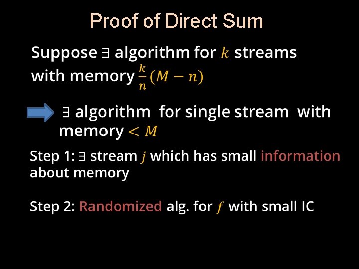 Proof of Direct Sum 