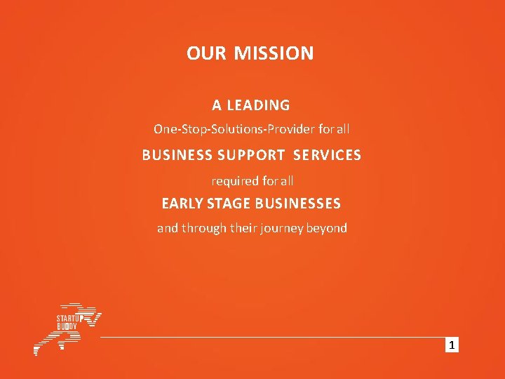 OUR MISSION A LEADING One-Stop-Solutions-Provider for all BUSINESS SUPPORT SERVICES required for all EARLY