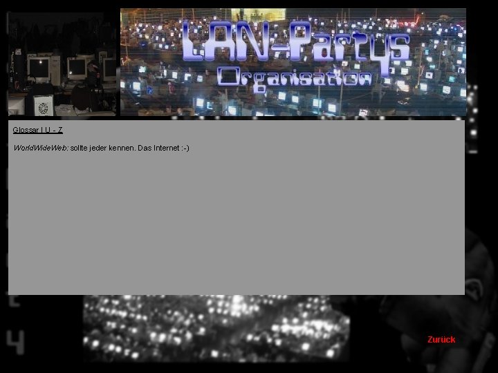 Glossar | U - Z World. Wide. Web: sollte jeder kennen. Das Internet :