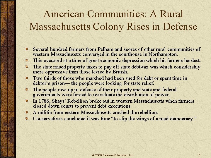 American Communities: A Rural Massachusetts Colony Rises in Defense Several hundred farmers from Pelham