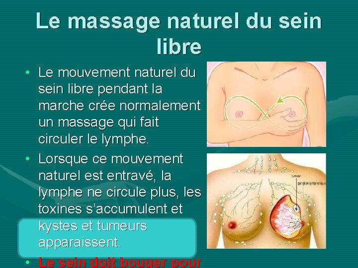 Le massage naturel du sein libre • Le mouvement naturel du sein libre pendant