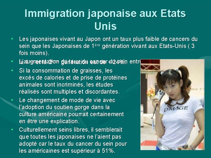 Immigration japonaise aux Etats Unis • Les japonaises vivant au Japon ont un taux