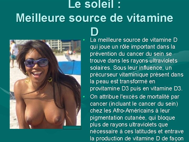 Le soleil : Meilleure source de vitamine D • La meilleure source de vitamine