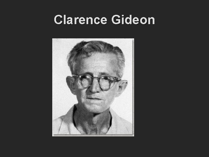 Clarence Gideon 