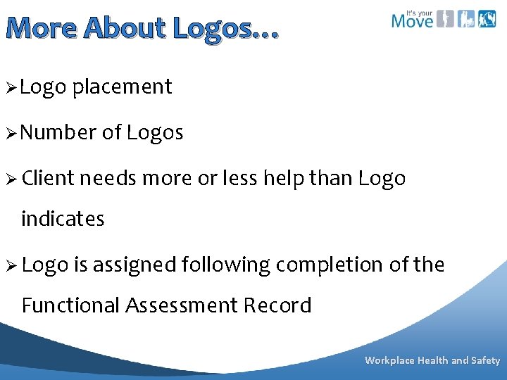 More About Logos… ØLogo placement ØNumber of Logos Ø Client needs more or less