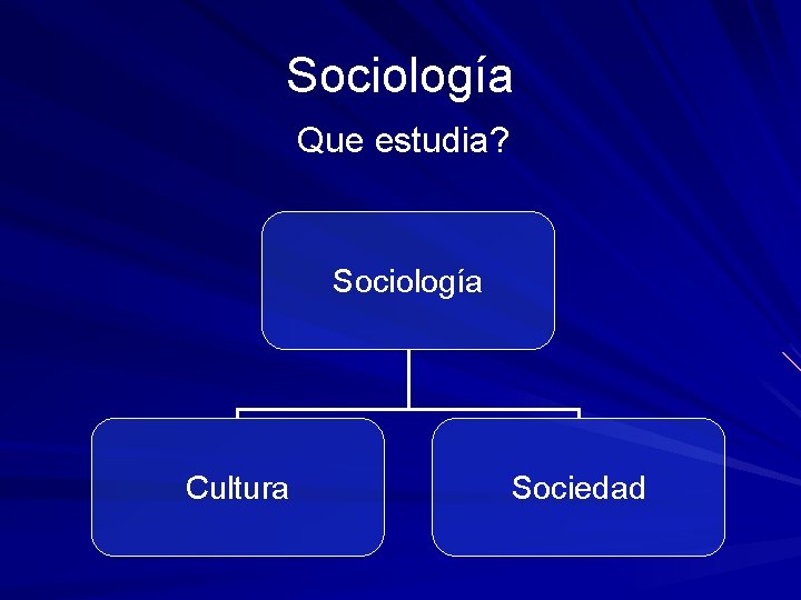 Sociología Que estudia? Sociología Cultura Sociedad 