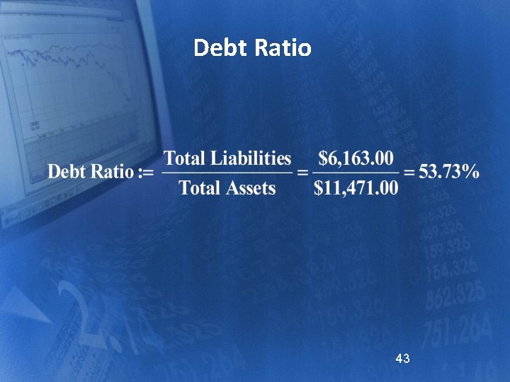 Debt Ratio 43 