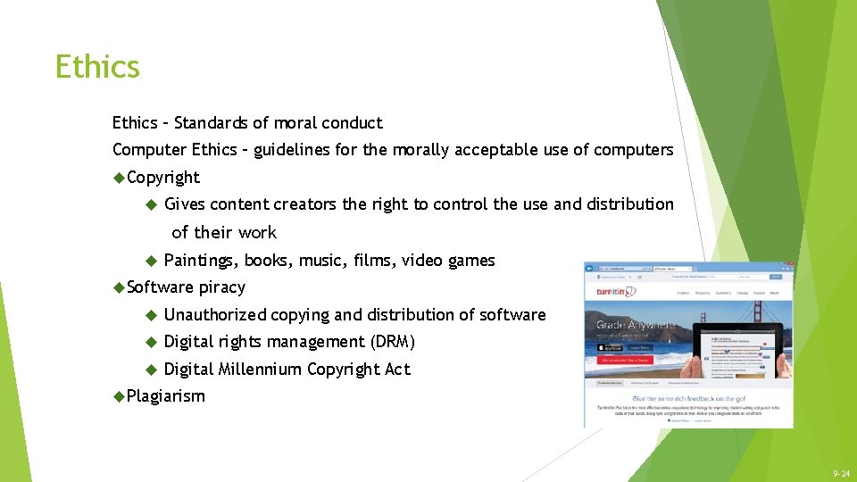 Ethics - Standards of moral conduct Computer Ethics – guidelines for the morally acceptable Ethics - Standards of moral conduct Computer Ethics – guidelines for the morally acceptable