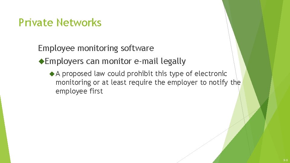 Private Networks Employee monitoring software Employers can monitor e-mail legally A proposed law could Private Networks Employee monitoring software Employers can monitor e-mail legally A proposed law could