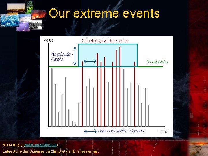 Our extreme events Marta Nogaj (marta. nogaj@cea. fr) Laboratoire des Sciences du Climat et Our extreme events Marta Nogaj (marta. nogaj@cea. fr) Laboratoire des Sciences du Climat et