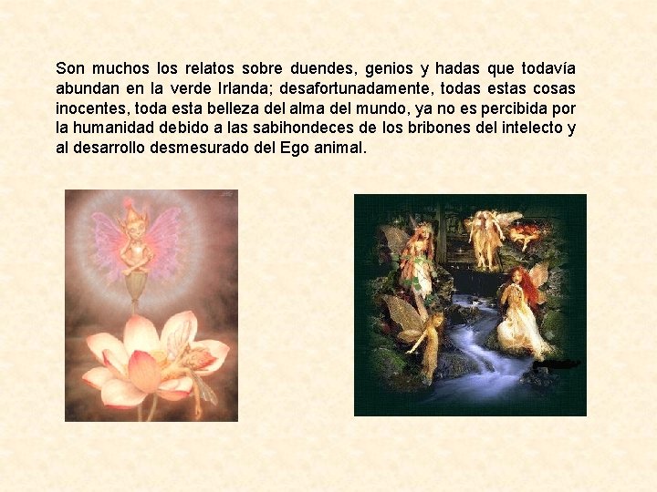 Son muchos los relatos sobre duendes, genios y hadas que todavía abundan en la