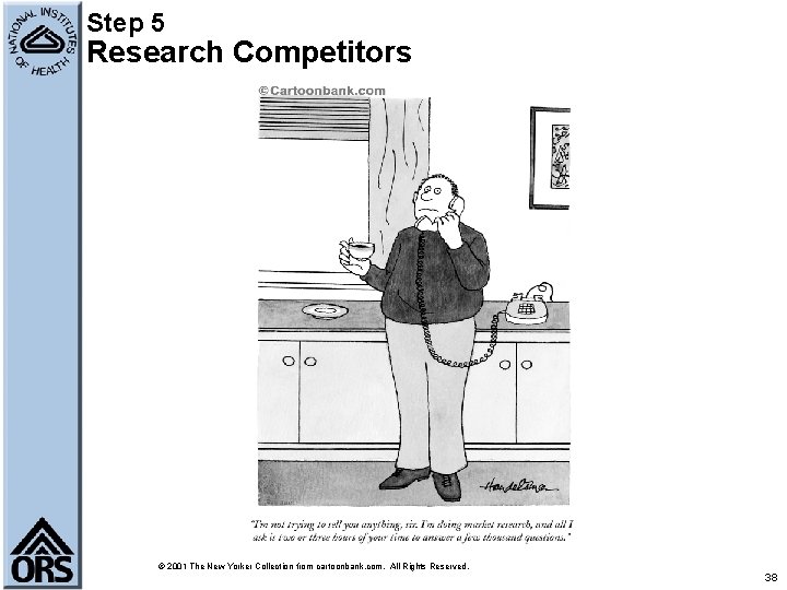 Step 5 Research Competitors © 2001 The New Yorker Collection from cartoonbank. com. All