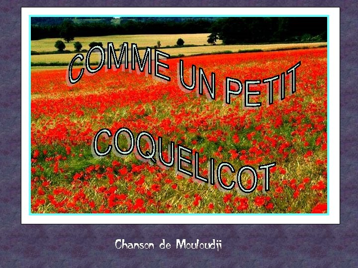 Chanson de Mouloudji 