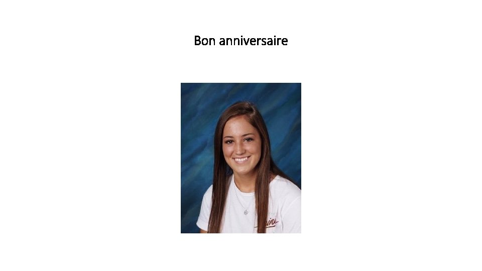 Bon anniversaire 