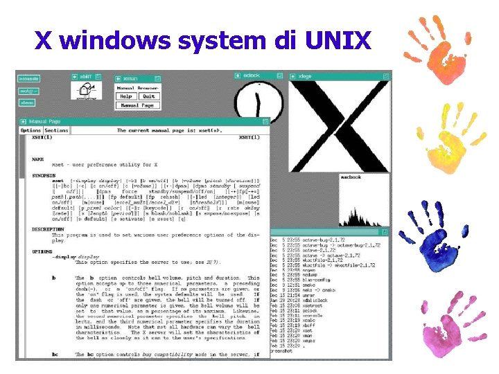 X windows system di UNIX 