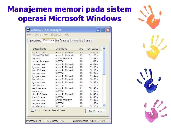 Manajemen memori pada sistem operasi Microsoft Windows 