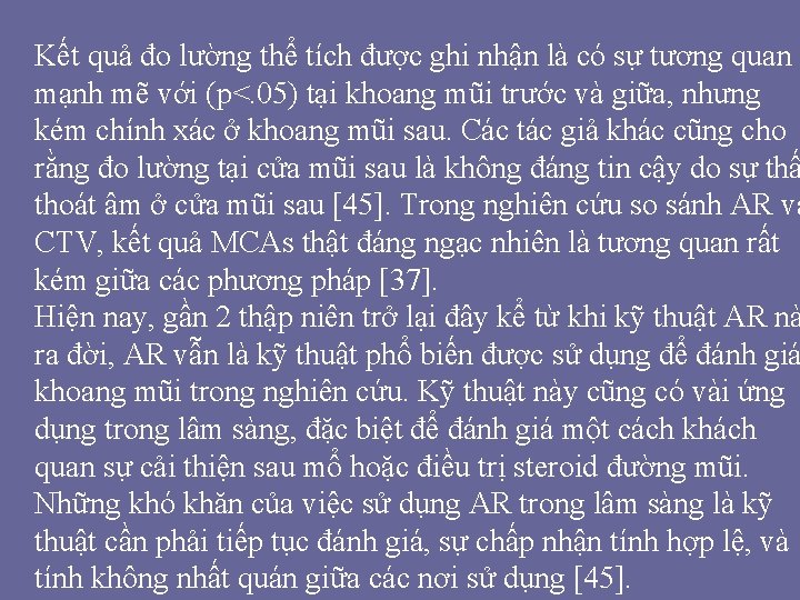Kết quả đo lường thể tích được ghi nhận là có sự tương quan Kết quả đo lường thể tích được ghi nhận là có sự tương quan