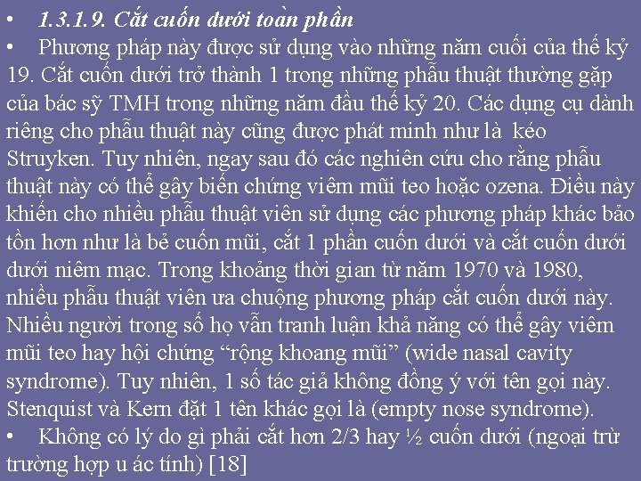 • 1. 3. 1. 9. Cắt cuốn dưới toa n phâ n • • 1. 3. 1. 9. Cắt cuốn dưới toa n phâ n •