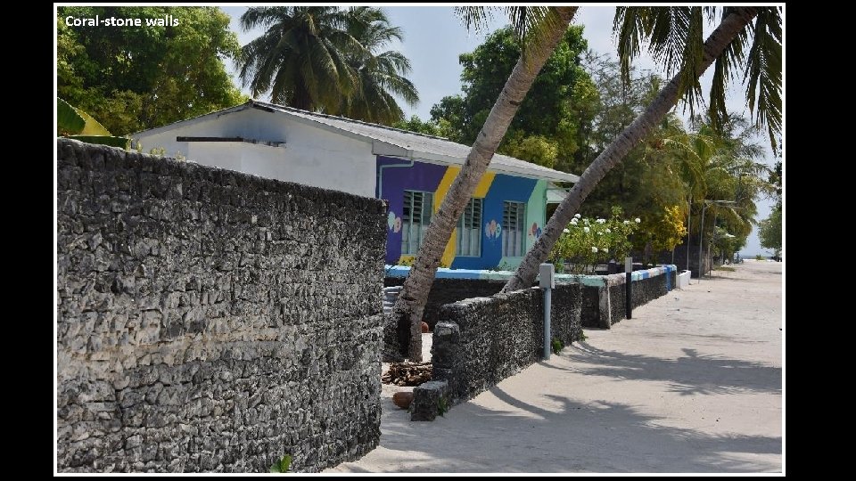 Coral-stone walls 